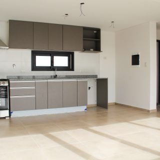 Vista de la cocina de una de las unidades