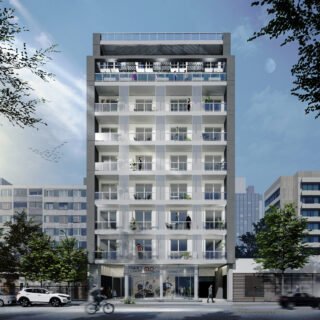 Render de vista frontal de San Martín 442
